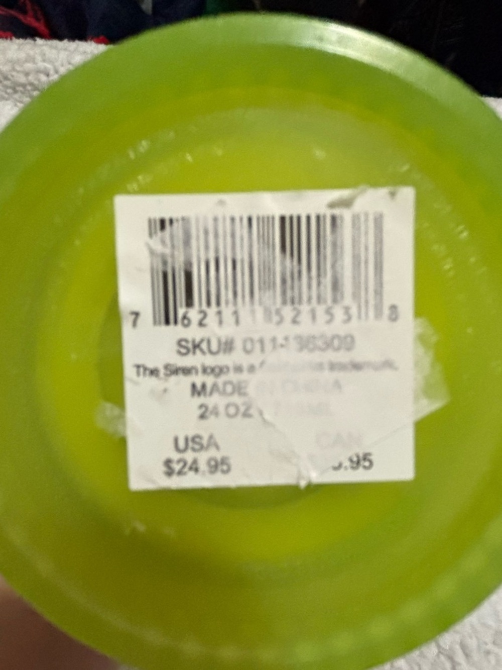 NWT Starbucks Glows in the Dark Neon Lime Studded Cold Cup w/ Straw - Picture 5 of 6